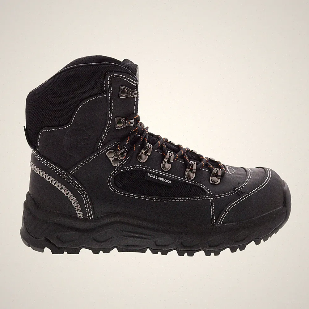 Hoss Blocker Aluminum Toe Waterproof Mens Black Extra Wide 4E Work Boots