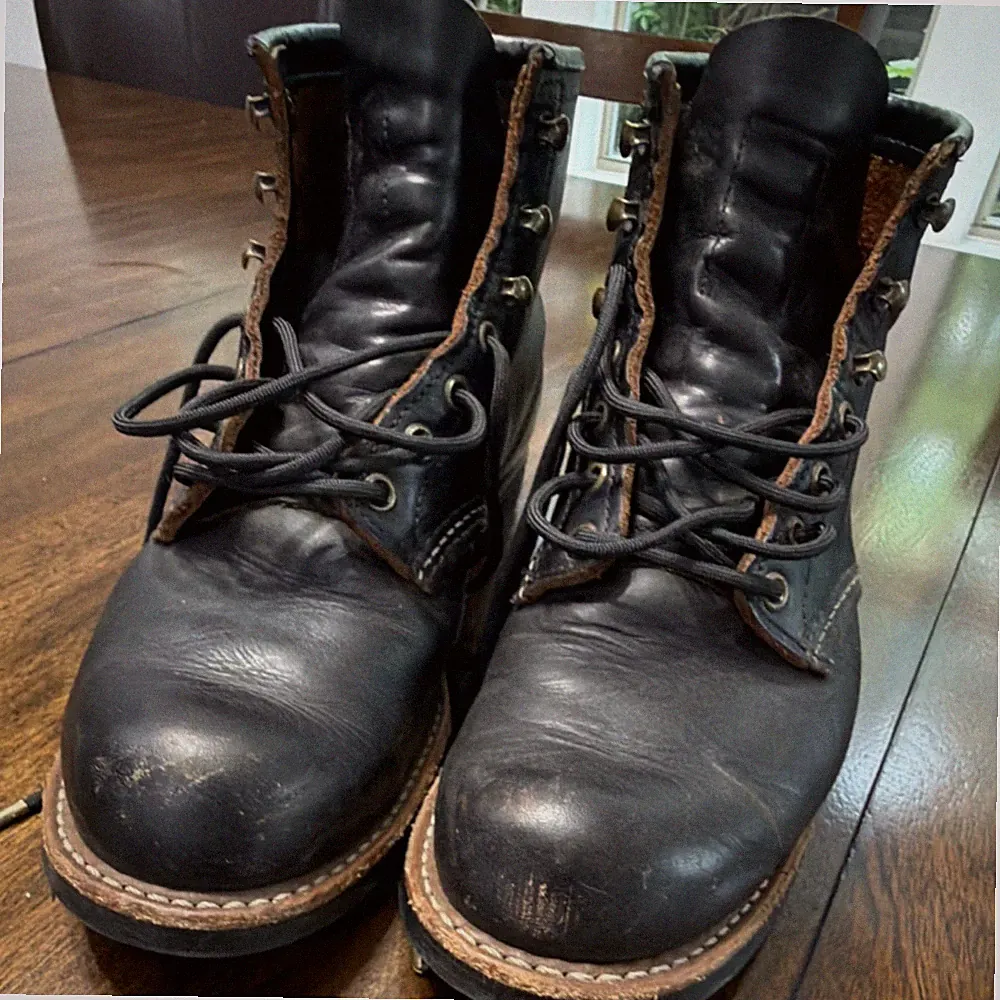 Red Wing Shoes Black Leather Men's Blacksmith Boots Model 3345